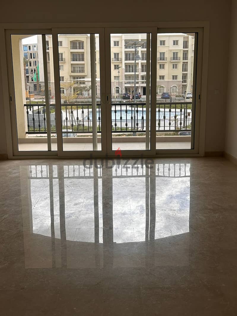 Apartment For Rent Mivida new cairo 171 sqm 3 bed with kitchen and a/c pool view شقه للايجار ميفيدا التجمع الخامس 1