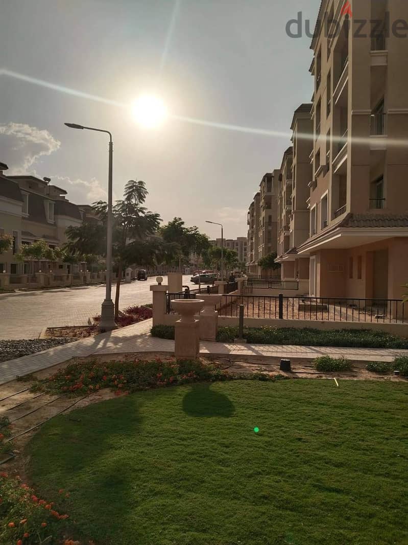 70 sqm ground floor studio with 33 sqm garden for sale in Sarai Compound, Esse phase, the newest Sarai phase, make reservations 18