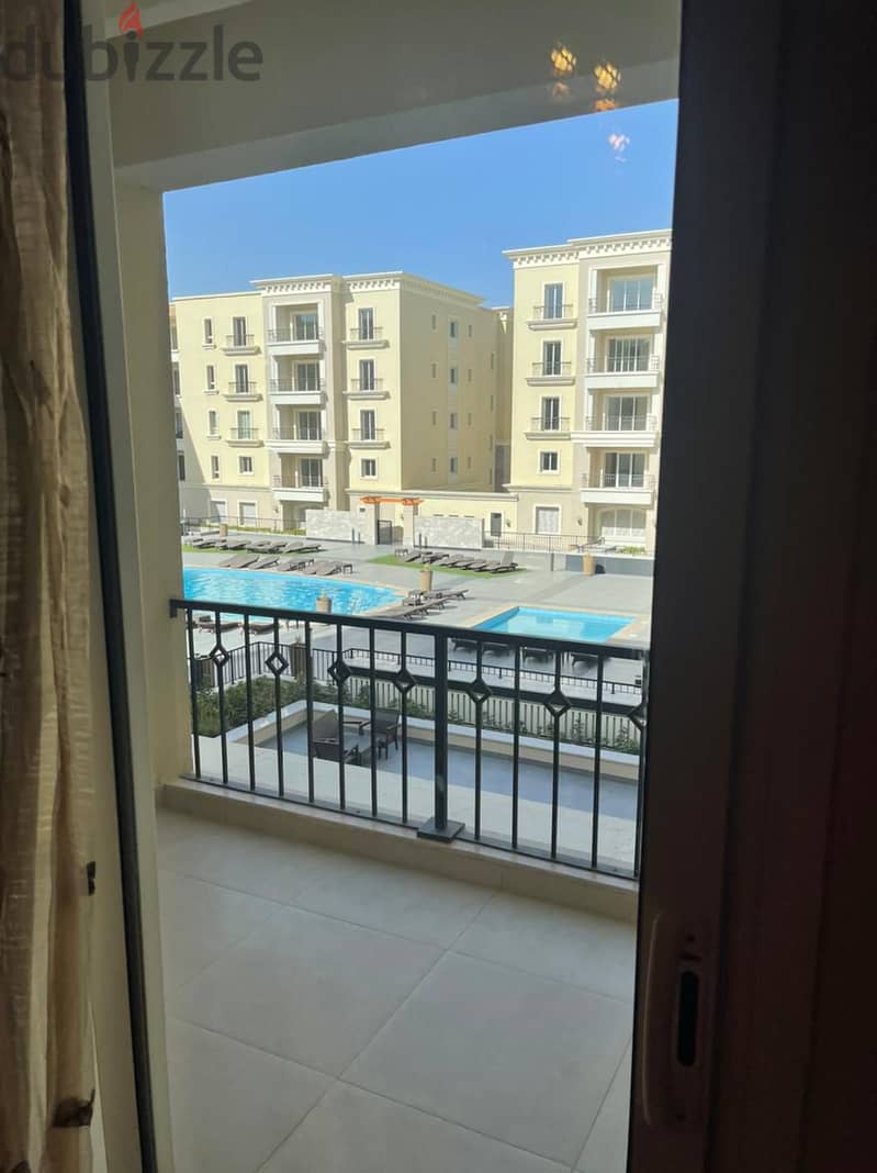 Apartment For rent mivida new cairo fully furnished with a/c and kitchen pool view 133 sqm 2 bedrooms شقه للايجار مفروش ميفيدا التجمع الخامس 1