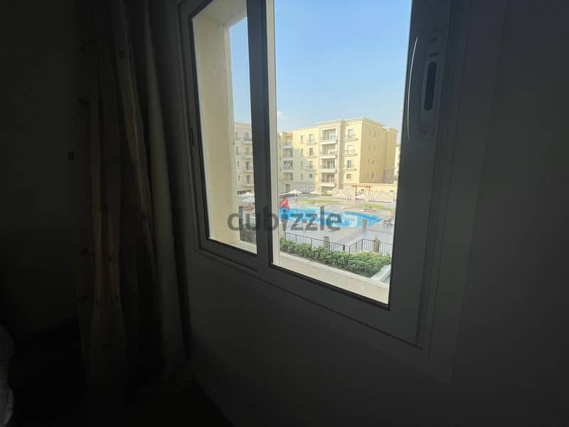 Apartment For rent mivida new cairo fully furnished with a/c and kitchen pool view 133 sqm 2 bedrooms شقه للايجار مفروش ميفيدا التجمع الخامس 9