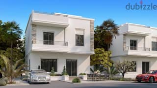The best price for an independent villa in “Lovers” Compound, Sheikh Zayed, with a 20% down payment and 5 years installments