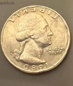quarter dollar 1980 0