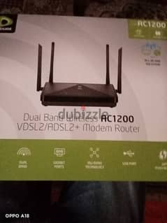 راوتر اتصالات Dual Band wireless AC1200VDSL2/ADSL2+modem Router 0