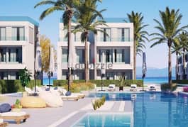 Distinctive villa for sale in La Vista Ras Al Hekma, fully finished, ultra super luxury, with an area of ​​​​140 meters, lavista north cost