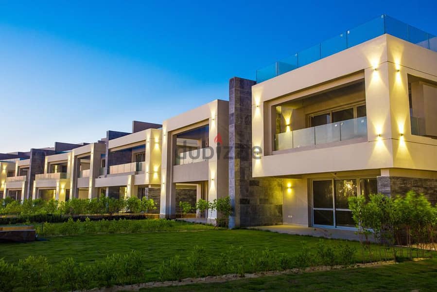Distinctive villa for sale in La Vista Ras Al Hekma, fully finished, ultra super luxury, with an area of ​​​​140 meters, lavista north cost 2