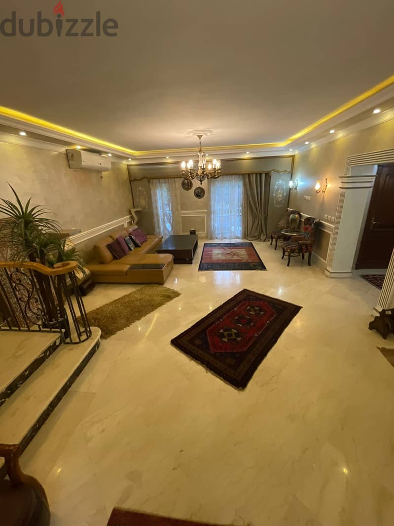 Furnished villa for rent in Al-Rehab, fully finished 350 meters modern brush, model A3 13