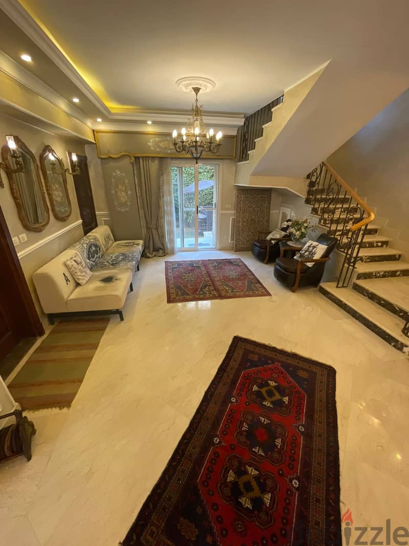 Furnished villa for rent in Al-Rehab, fully finished 350 meters modern brush, model A3 16