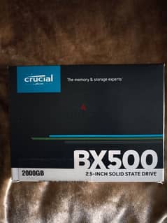 Crucial BX500 2TB SATA 2.5-inch SSD هارد ديسك كروشال 2 تيرا
جديد تماما 0