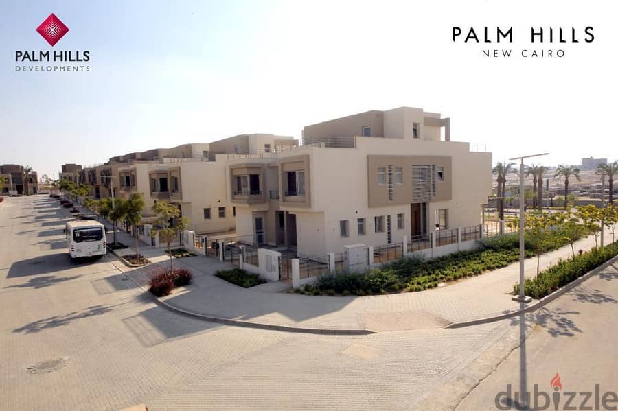 شقة متشطبة بالكامل للبيع ف بالم هيلز التجمع الخامس في موقع متميز جدا Palm Hills new cairo 1