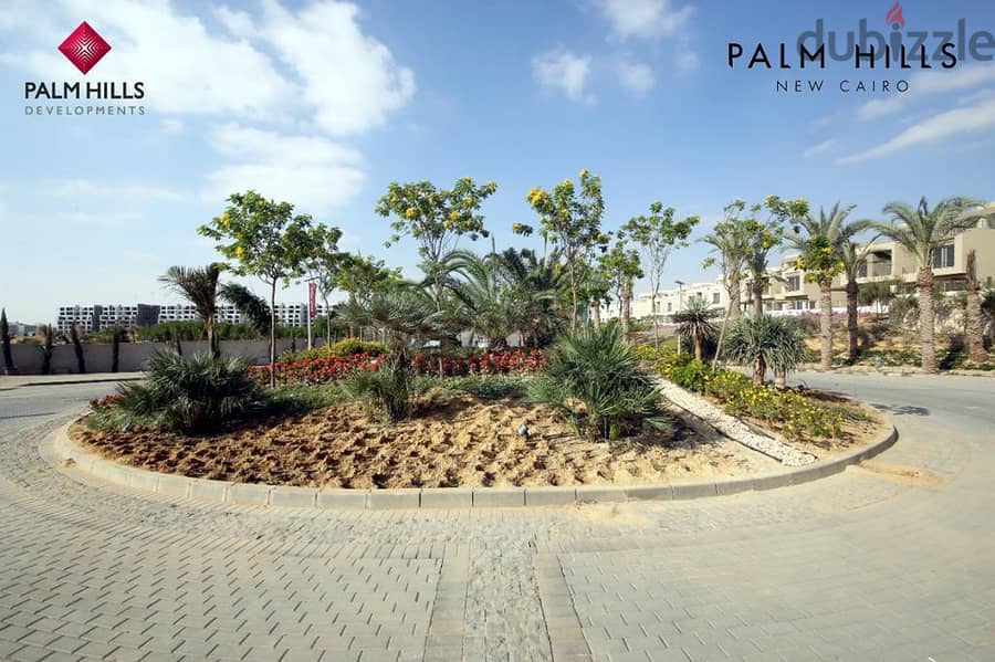 شقة متشطبة بالكامل للبيع ف بالم هيلز التجمع الخامس في موقع متميز جدا Palm Hills new cairo 6