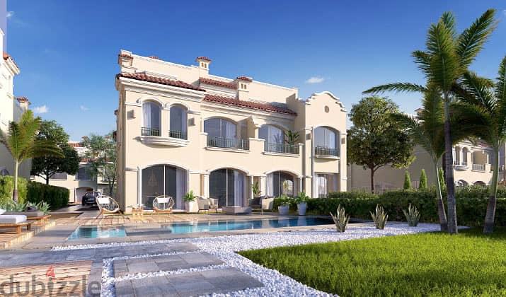 Twin house for sale, super luxurious, finished in La Vista City Compound - La Vista City in the Administrative Capital 0