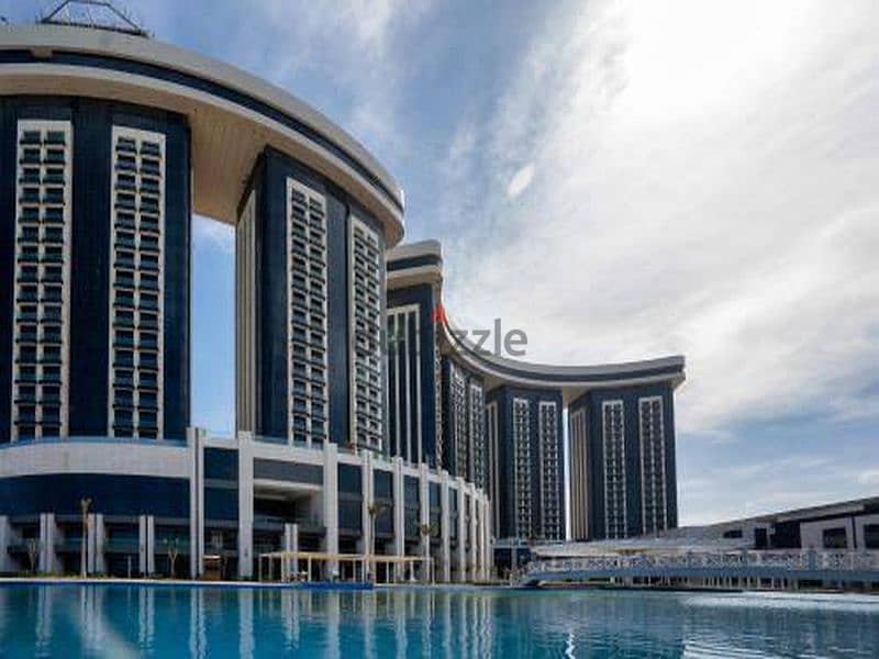 Apartment for sale resale 117 m sea view directly in New Alamein Towers, North Coast 2