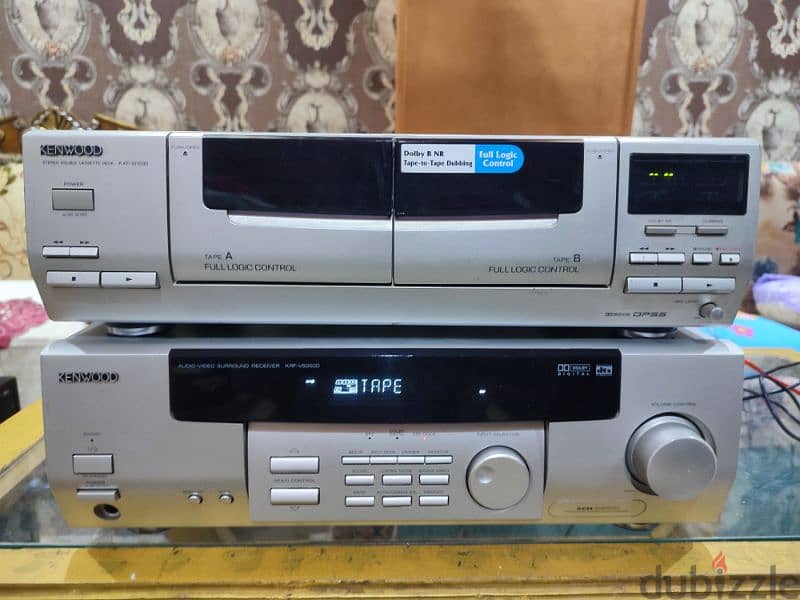 home theater Kenwood & cassette 7
