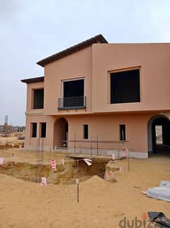 Townhouse villa ready for inspection for sale in Village West October compound with installment 0