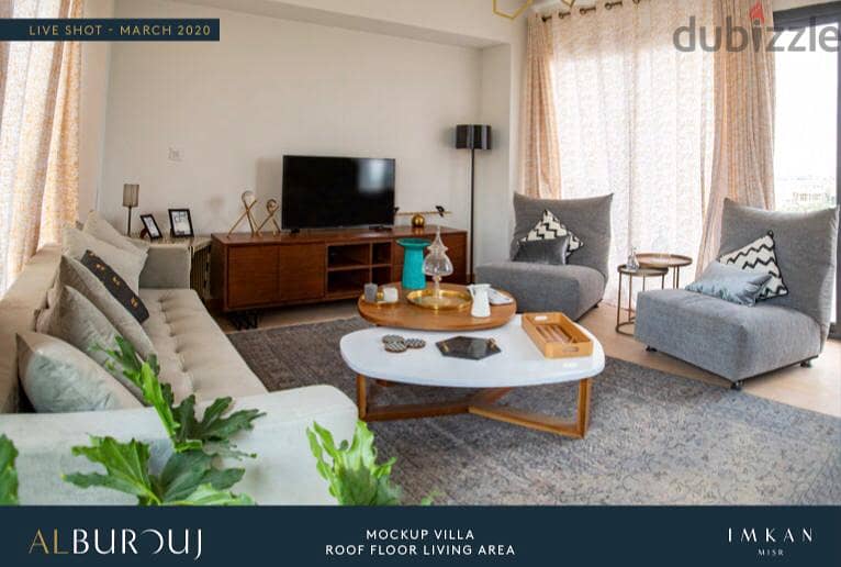 150 sqm apartment in Al Burouj, fully finished, in installments over 8 years with the lowest down payment 1