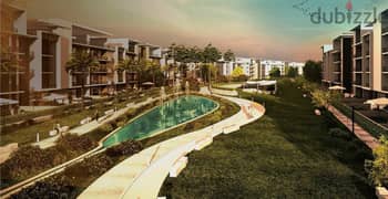 Apartment 134 meters + 54 roof  Facing north View land scape fully finished + air conditioners in Fifth Square Al marasem