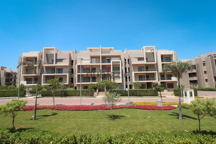 Apartment 134 meters + 54 roof  Facing north View land scape fully finished + air conditioners in Fifth Square Al marasem 6