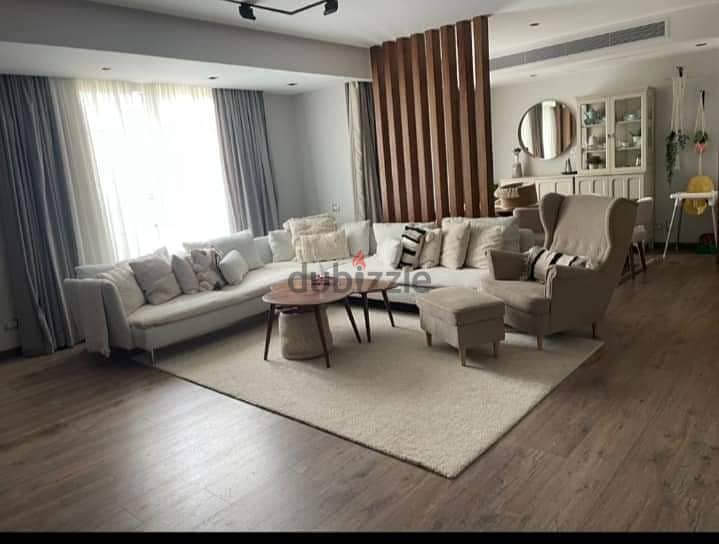 Finished ground floor apartment with garden in PALM PARKS on Dashhour link, Sheikh Zayed 5