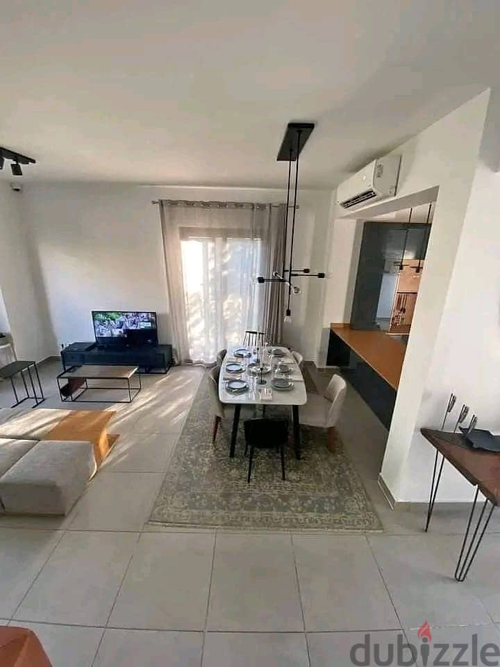 Duplex with garden for sale, immediate receipt, fully finished, directly in front of the International Medical Center Zodiac sign 5