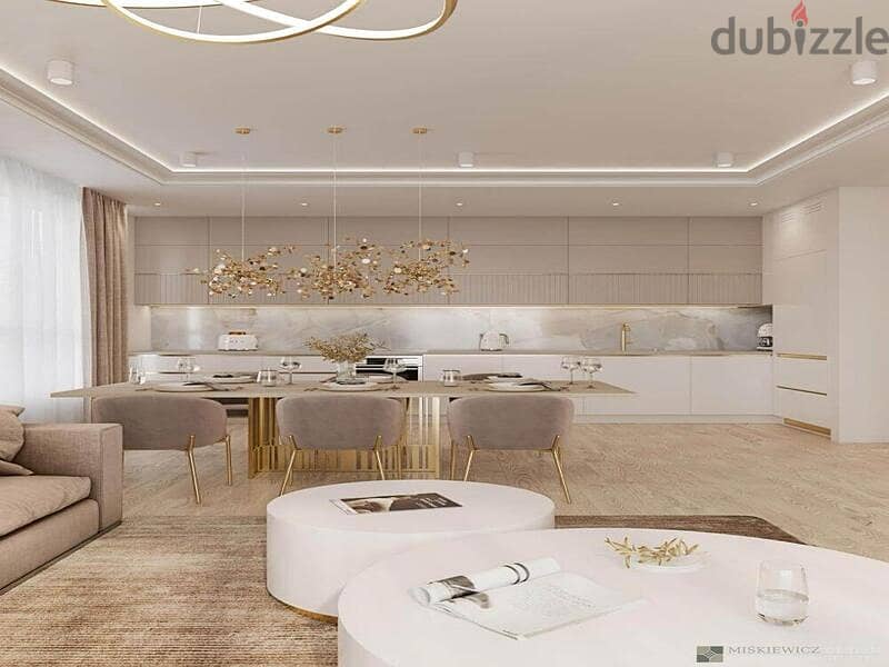 Finished apartment with air conditioners for sale in Village West Sheikh Zayed Compound 7