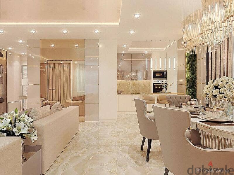 Finished apartment with air conditioners for sale in Village West Sheikh Zayed Compound 12