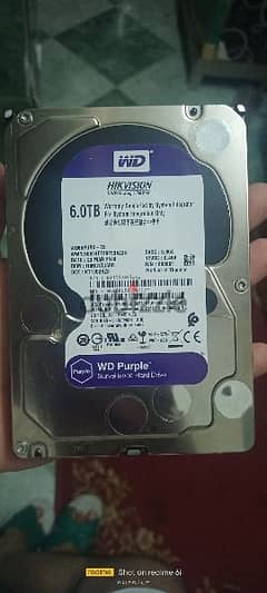 هارد دسك 6 تيرا Western digital purple 0