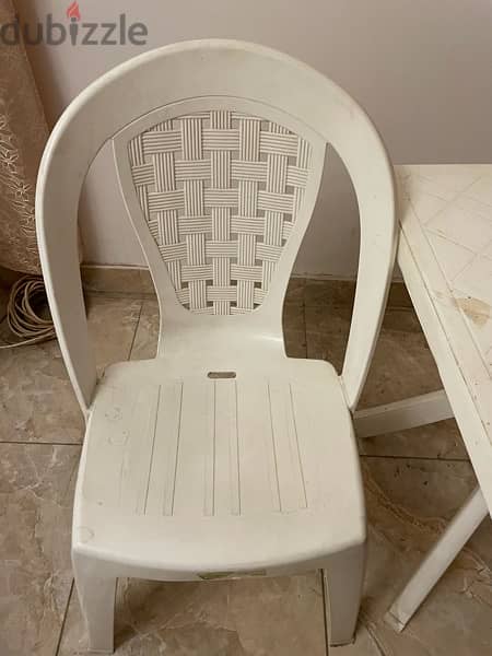 plastic table + Chair كرسي بلاستك و ترابيزة 2