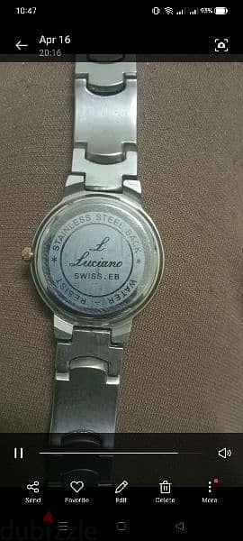 ساعة لوتشيانو حريمى  محتاجة فقط حجر سويسرى اصلى لا تغير لونها 3