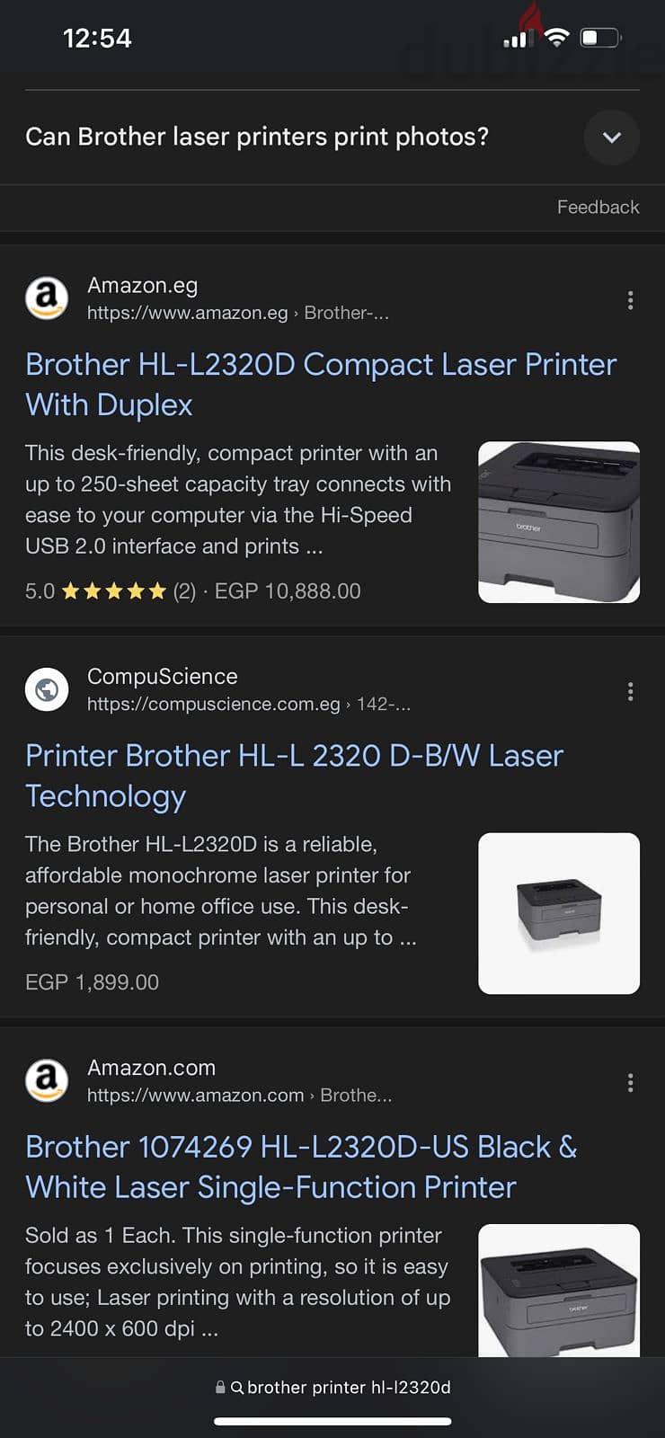 Brother HL-L2320D Laser 2-sided printer (brand new & sealed) 1