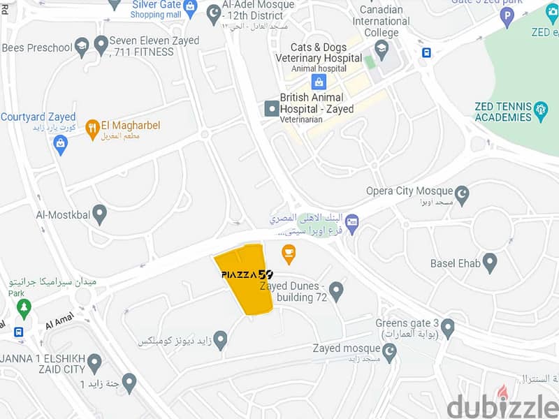 Clinic 52 Meter For Sale, in Elsheikh Zayed, 15% DP, Over 5 years, Piazza 59 Mall 6