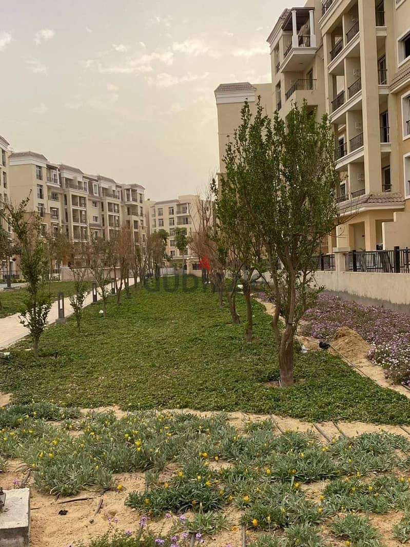 69 sqm studio with 53 sqm private garden on view garden for sale in Sarai Compound, New Cairo 10