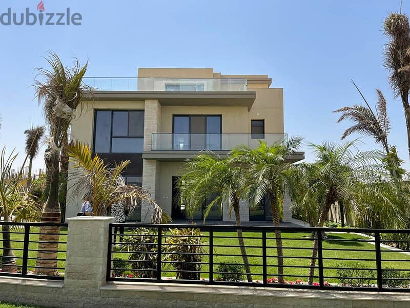 A Fully Finished 3 Floors Villa, Ultra Super Lux, For Sale With Installments In Sodic The Estates Sheikh Zayed Sodic 2