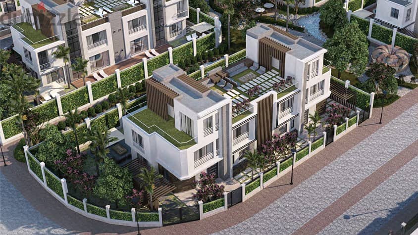 Installments over 10 years and own at a competitive price a villa with a garden in Sheikh Zayed, Park Valley Compound 2