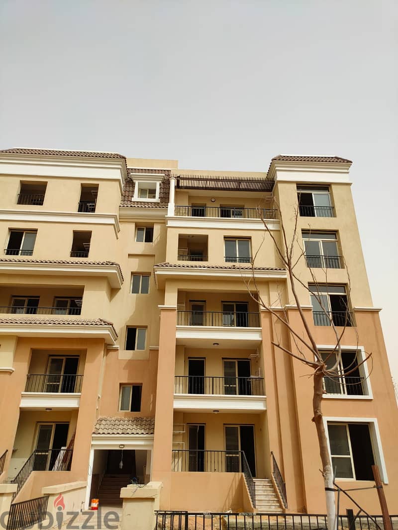 شقة متكرر للبيع 132م بكمبوند سراي Sarai برايم لوكيشن على طريق السويس بمقدم 10% وقسط على 8 سنوات 26