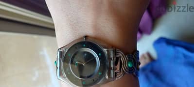 Swatch Swiss Skin Ethnical Braid Black Dial Stainless Steel Watch 0