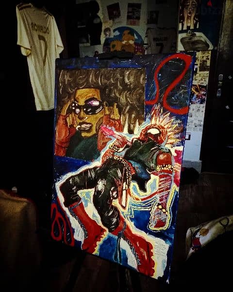spider punk 
Canvas 50×35 (for sale) 0