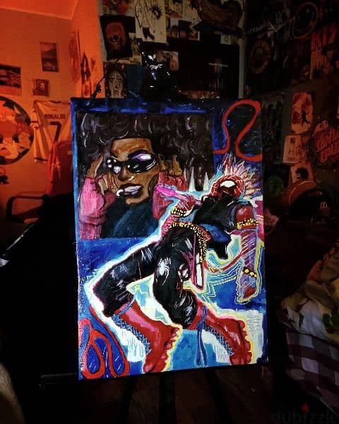 spider punk 
Canvas 50×35 (for sale) 6