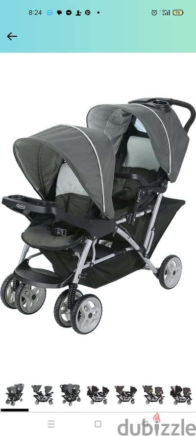 جراكو graco من امريكا عربية اطفال سترولر تؤام -twin graco stroller fro