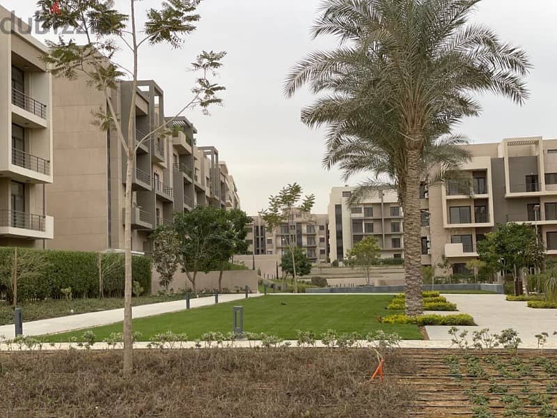 Apartment 205m at the lowest price for sale view Landscape 3 bedrooms fully finished with air conditioners ready to move  in elmarasem fifth square 6