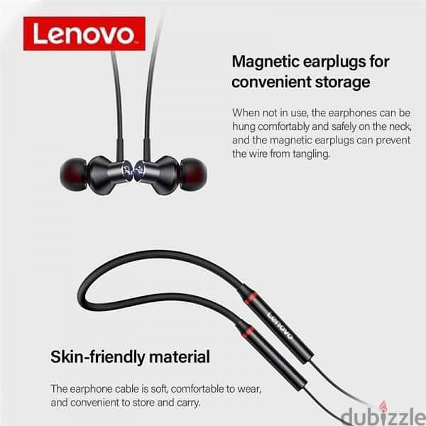 Lenovo HE05X headphone سماعة هيدفون لينوفو طوق 8