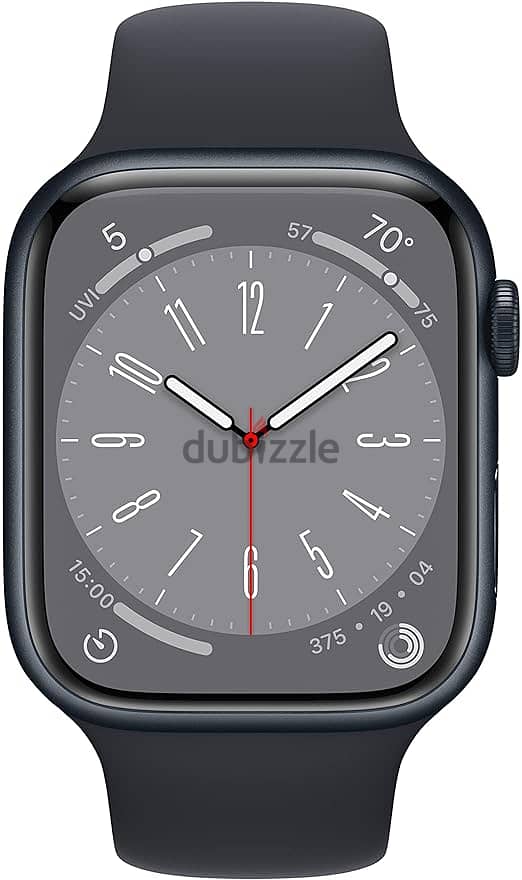 Apple Watch Series 8 GPS 45mm Midnight Aluminum Case with Midnight Spo 1