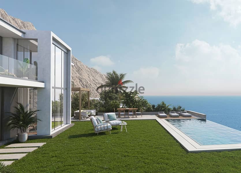 3-bedroom chalet, finished, with direct sea view, Ras El Hikma 7