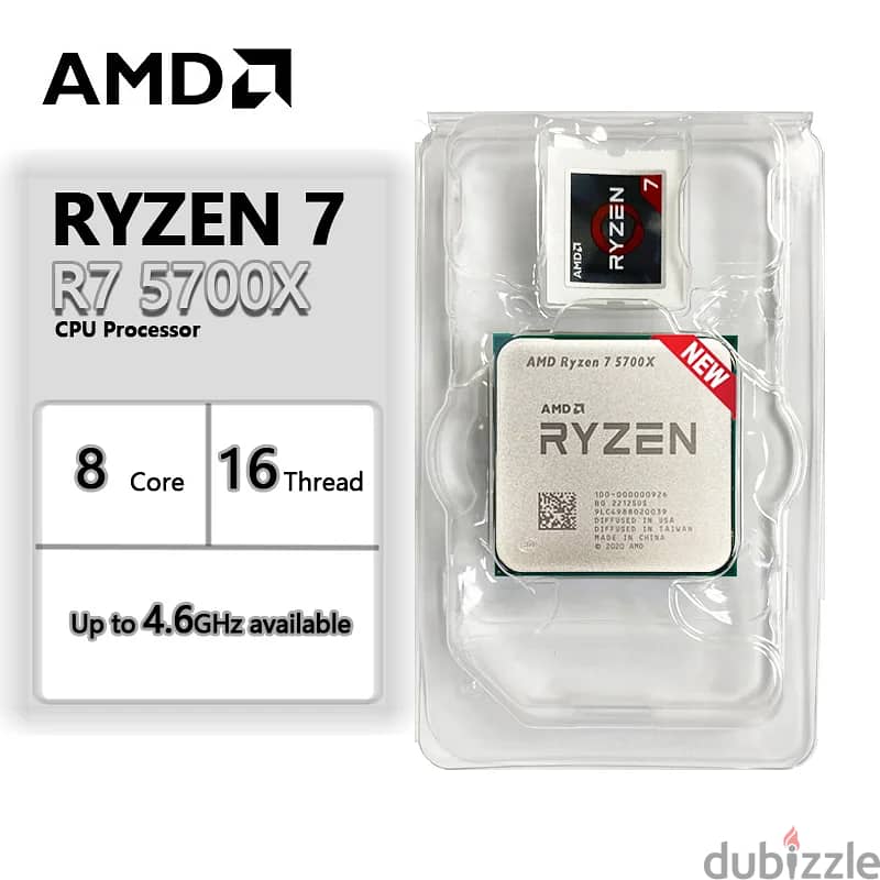 AMD Ryzen 7 5700x ( جديد ) 1
