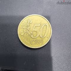 50 cent euro France's 2001