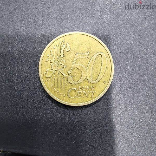 50 cent euro France's 2001 0