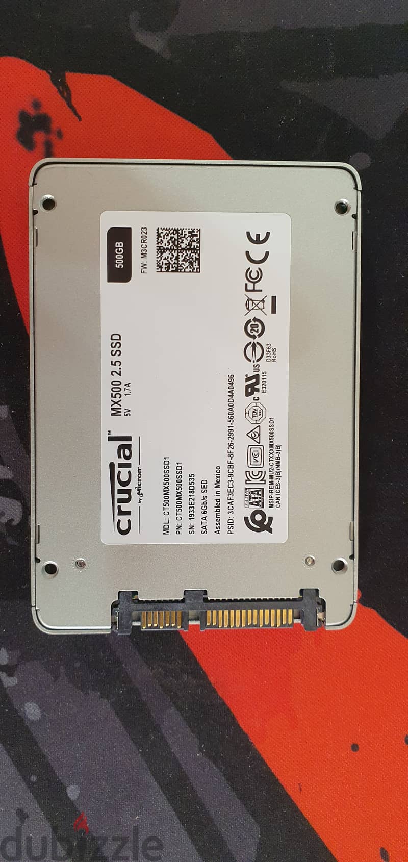 SSD Crucial MX500 500GB 1
