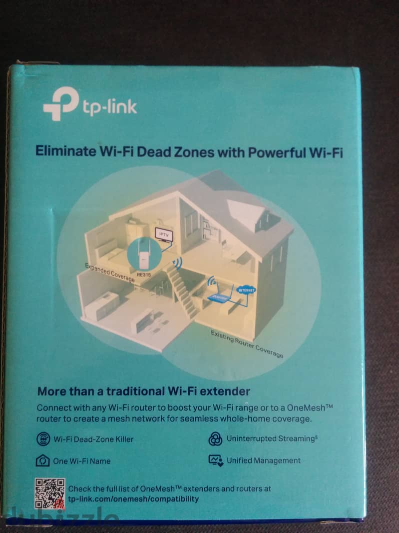 TP-LINK RE315 WiFi AC1200 Mesh Wi-Fi Range Extender Repeater 1
