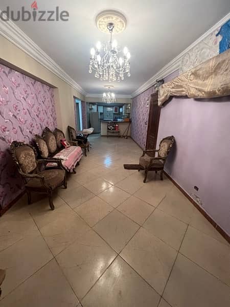 شقة ١٢٥ متر ٣ غرف للبيع سيدي جابر شارع المشير 1