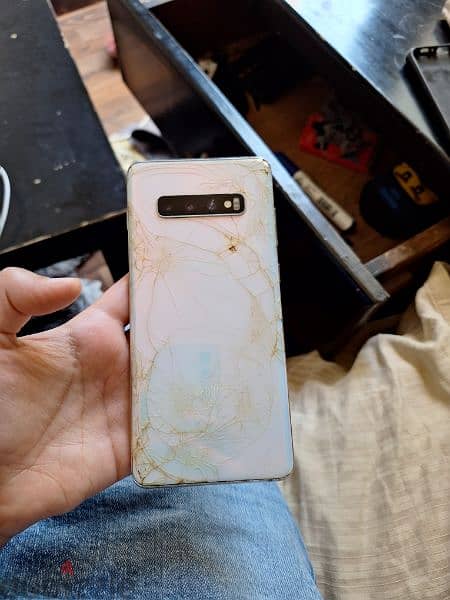 samsung s10plus مكسور ضهر و شاشه 1