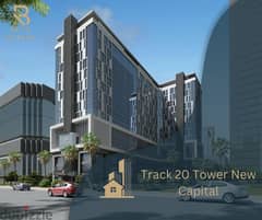 Medical clinic for sale 36 meters prime location on the largest green area and tourist walkway in Track 20 Tower New Capital